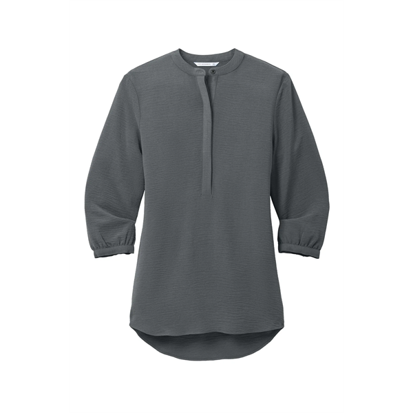 Port Authority Women's 3/4-Sleeve Textured Crepe Tunic - Port Authority Women's 3/4-Sleeve Textured Crepe Tunic - Image 18 of 19