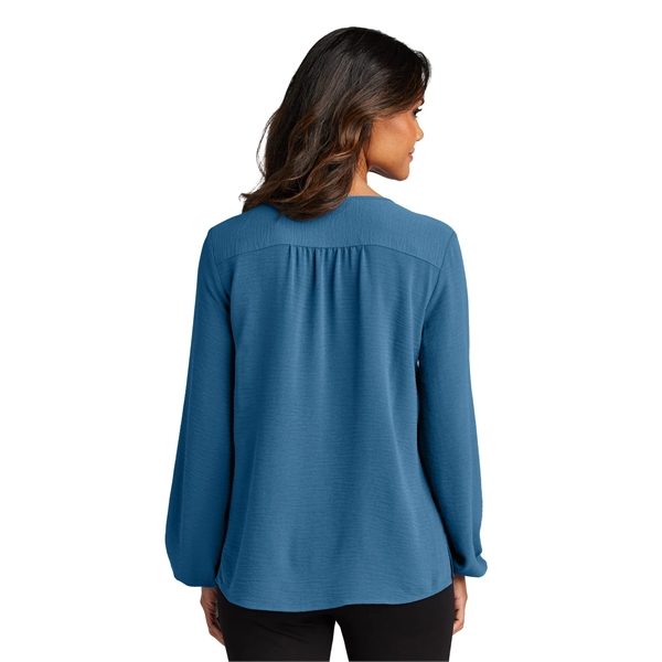 Port Authority Women's Textured Crepe Blouse - Port Authority Women's Textured Crepe Blouse - Image 3 of 14