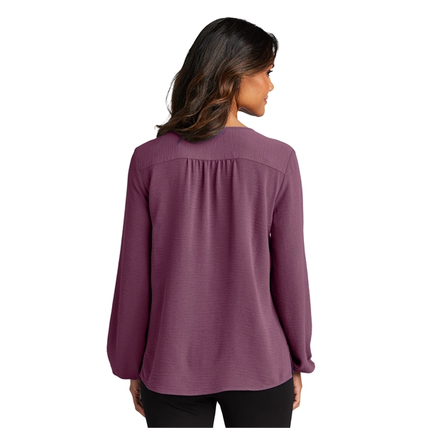 Port Authority Women's Textured Crepe Blouse - Port Authority Women's Textured Crepe Blouse - Image 11 of 14