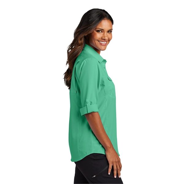 Port Authority Women's Long Sleeve UV Daybreak Shirt - Port Authority Women's Long Sleeve UV Daybreak Shirt - Image 6 of 24