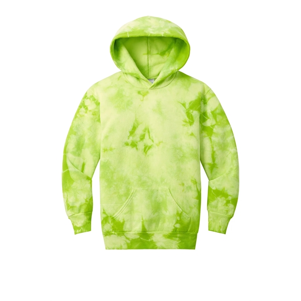 Port & Company Youth Crystal Tie-Dye Pullover Hoodie - Port & Company Youth Crystal Tie-Dye Pullover Hoodie - Image 7 of 24