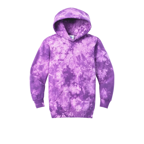 Port & Company Youth Crystal Tie-Dye Pullover Hoodie - Port & Company Youth Crystal Tie-Dye Pullover Hoodie - Image 10 of 24