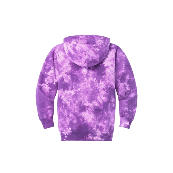 Port & Company Youth Crystal Tie-Dye Pullover Hoodie - Port & Company Youth Crystal Tie-Dye Pullover Hoodie - Image 11 of 24