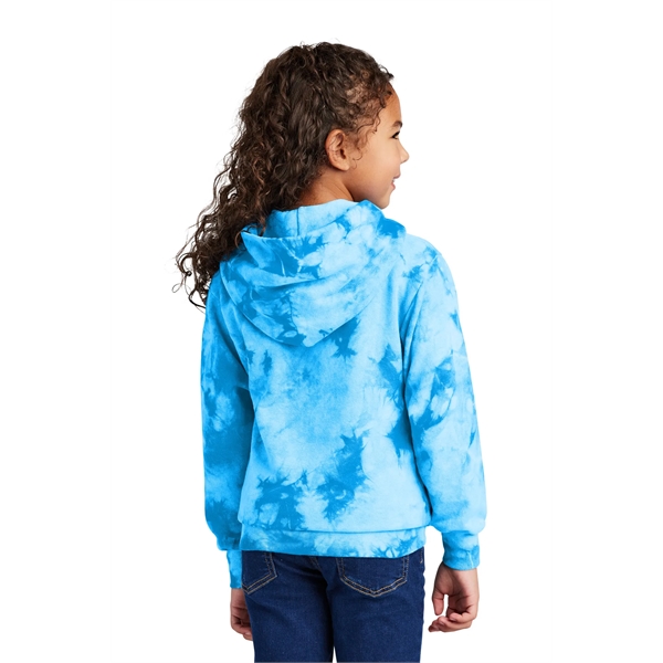 Port & Company Youth Crystal Tie-Dye Pullover Hoodie - Port & Company Youth Crystal Tie-Dye Pullover Hoodie - Image 12 of 24