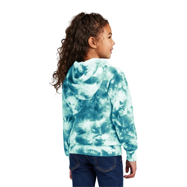 Port & Company Youth Crystal Tie-Dye Pullover Hoodie - Port & Company Youth Crystal Tie-Dye Pullover Hoodie - Image 16 of 24