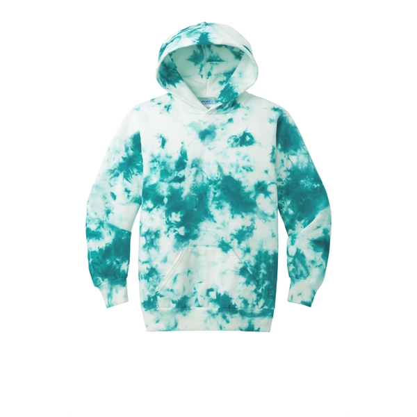 Port & Company Youth Crystal Tie-Dye Pullover Hoodie - Port & Company Youth Crystal Tie-Dye Pullover Hoodie - Image 18 of 24