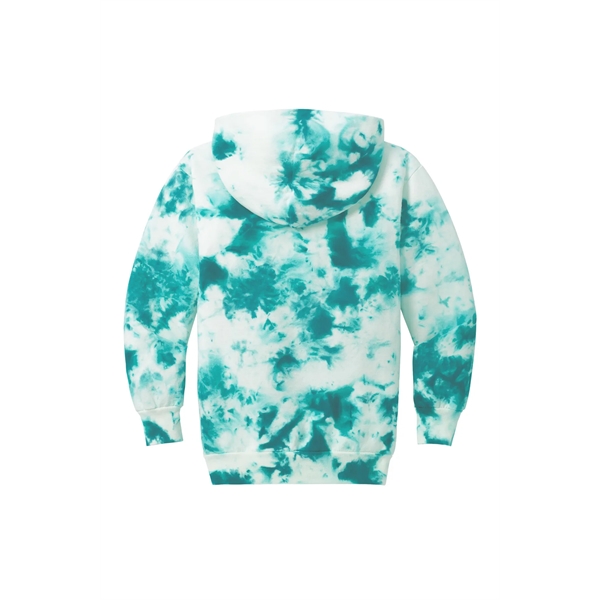 Port & Company Youth Crystal Tie-Dye Pullover Hoodie - Port & Company Youth Crystal Tie-Dye Pullover Hoodie - Image 19 of 24