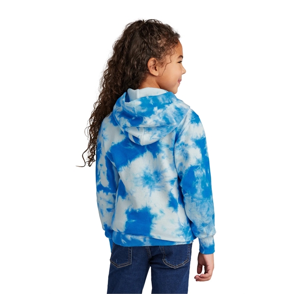 Port & Company Youth Crystal Tie-Dye Pullover Hoodie - Port & Company Youth Crystal Tie-Dye Pullover Hoodie - Image 20 of 24