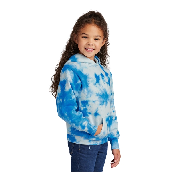 Port & Company Youth Crystal Tie-Dye Pullover Hoodie - Port & Company Youth Crystal Tie-Dye Pullover Hoodie - Image 21 of 24