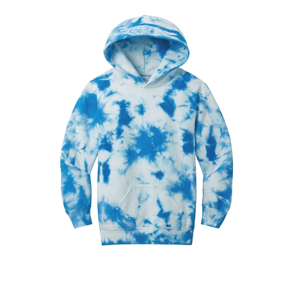 Port & Company Youth Crystal Tie-Dye Pullover Hoodie - Port & Company Youth Crystal Tie-Dye Pullover Hoodie - Image 22 of 24