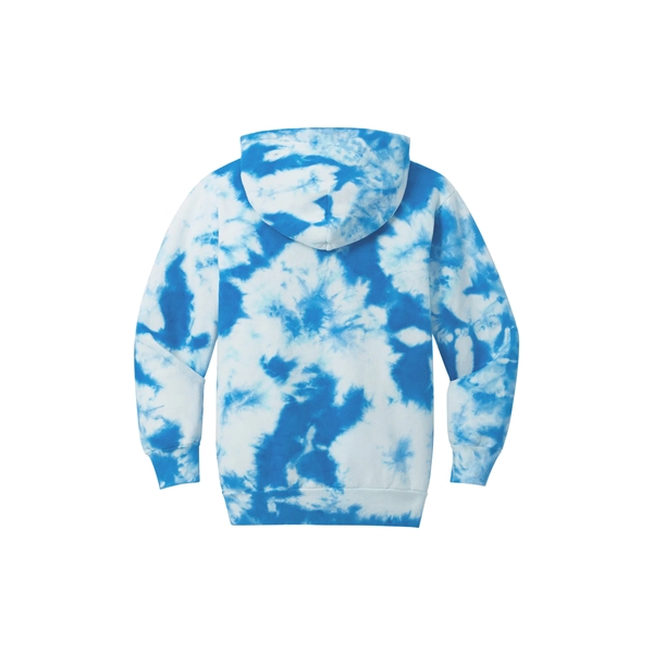 Port & Company Youth Crystal Tie-Dye Pullover Hoodie - Port & Company Youth Crystal Tie-Dye Pullover Hoodie - Image 23 of 24