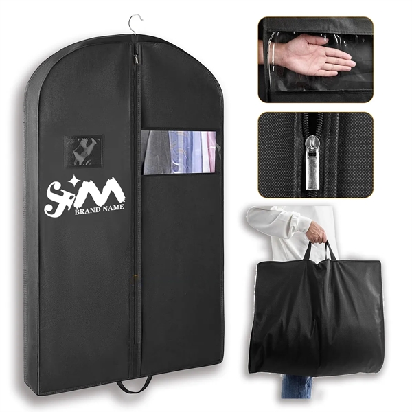Foldable Clear Hanging Travel Suit Long Dress Garment Bags - Foldable Clear Hanging Travel Suit Long Dress Garment Bags - Image 0 of 6