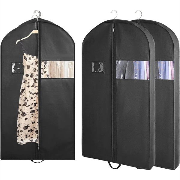 Foldable Clear Hanging Travel Suit Long Dress Garment Bags - Foldable Clear Hanging Travel Suit Long Dress Garment Bags - Image 4 of 6