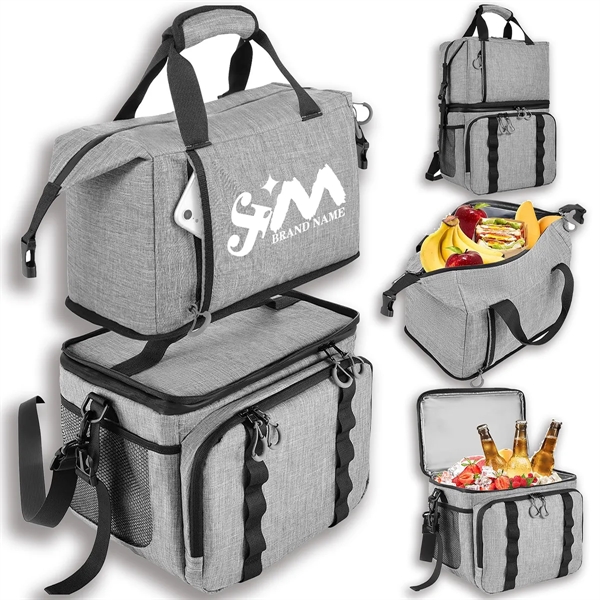 Large Double Layer Waterproof Leak Proof Cooler Backpack - Large Double Layer Waterproof Leak Proof Cooler Backpack - Image 0 of 6