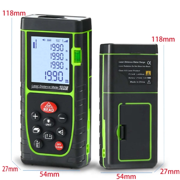 40/60/80/100M Laser Rangefinder Electronic Ruler - 40/60/80/100M Laser Rangefinder Electronic Ruler - Image 1 of 6