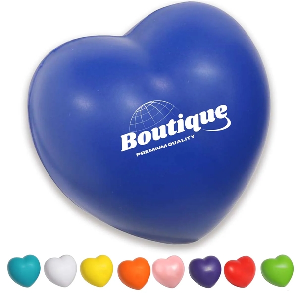 Custom Heart Shaped Polyurethane Stress Reliever - Custom Heart Shaped Polyurethane Stress Reliever - Image 0 of 8