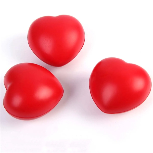 Custom Heart Shaped Polyurethane Stress Reliever - Custom Heart Shaped Polyurethane Stress Reliever - Image 1 of 8