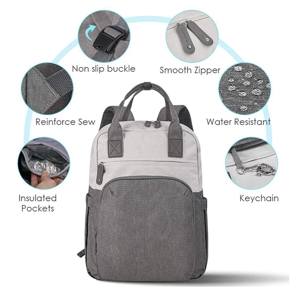 Multifunction Waterproof Travel Diaper Totes Bag Backpack - Multifunction Waterproof Travel Diaper Totes Bag Backpack - Image 5 of 6