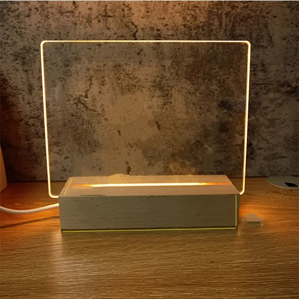 Acrylic Dry Erase Board with Light Up Stand - Acrylic Dry Erase Board with Light Up Stand - Image 3 of 4