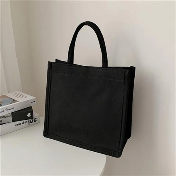 Customization Large Capacity Minimalist Canvas Tote Bag - Customization Large Capacity Minimalist Canvas Tote Bag - Image 2 of 4