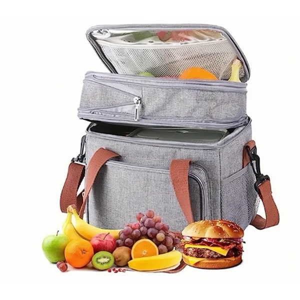 Double Cooler Lunch Bag - Double Cooler Lunch Bag - Image 2 of 4