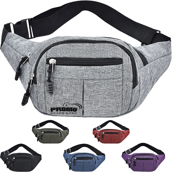 Hand-Free Waterproof Sports Waist Bag With Adjustable Strap - Hand-Free Waterproof Sports Waist Bag With Adjustable Strap - Image 0 of 3