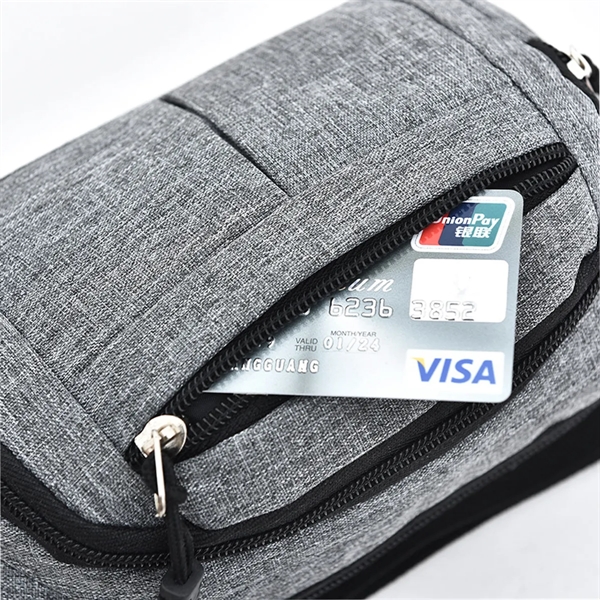 Hand-Free Waterproof Sports Waist Bag With Adjustable Strap - Hand-Free Waterproof Sports Waist Bag With Adjustable Strap - Image 3 of 3