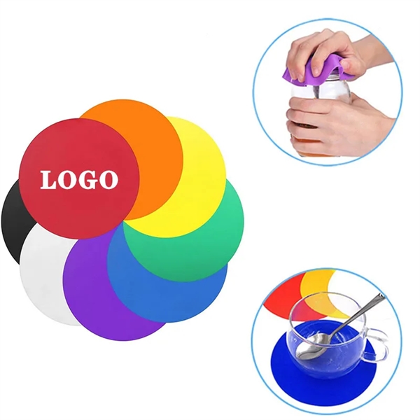 Silicone Round Jar Opener Coaster - Silicone Round Jar Opener Coaster - Image 0 of 2