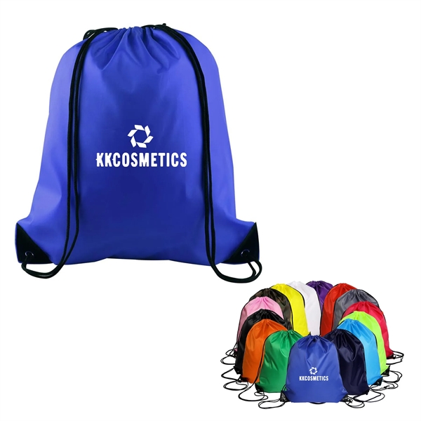 420D Polyester Drawstring Backpack Bag - 420D Polyester Drawstring Backpack Bag - Image 0 of 14