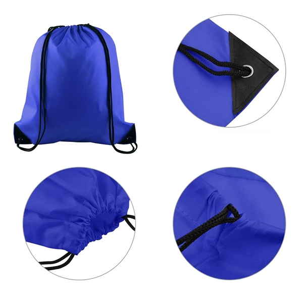 420D Polyester Drawstring Backpack Bag - 420D Polyester Drawstring Backpack Bag - Image 2 of 14