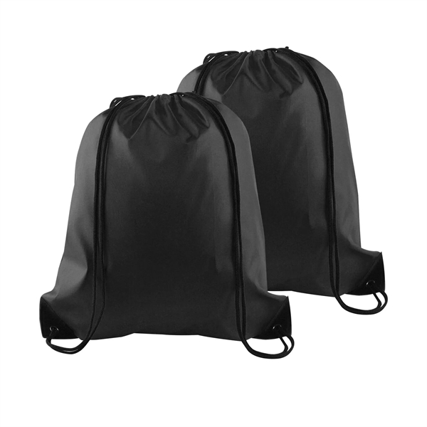 420D Polyester Drawstring Backpack Bag - 420D Polyester Drawstring Backpack Bag - Image 4 of 14