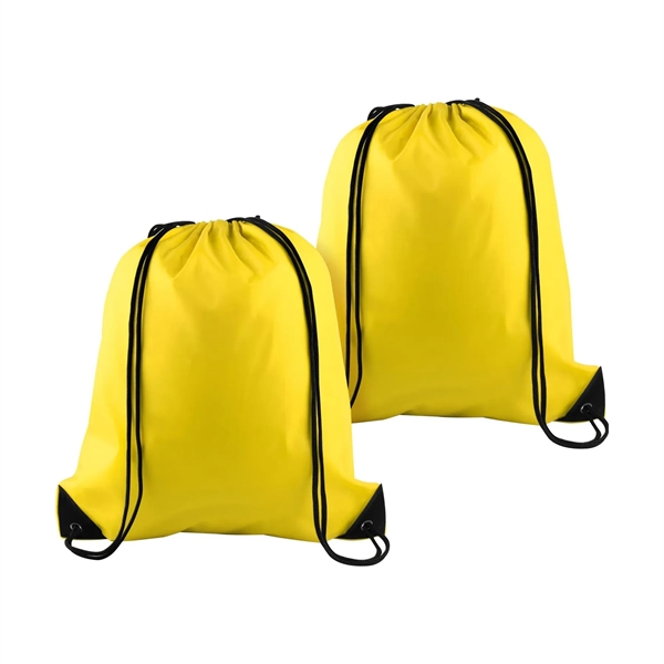 420D Polyester Drawstring Backpack Bag - 420D Polyester Drawstring Backpack Bag - Image 5 of 14