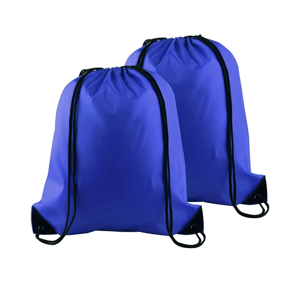 420D Polyester Drawstring Backpack Bag - 420D Polyester Drawstring Backpack Bag - Image 6 of 14