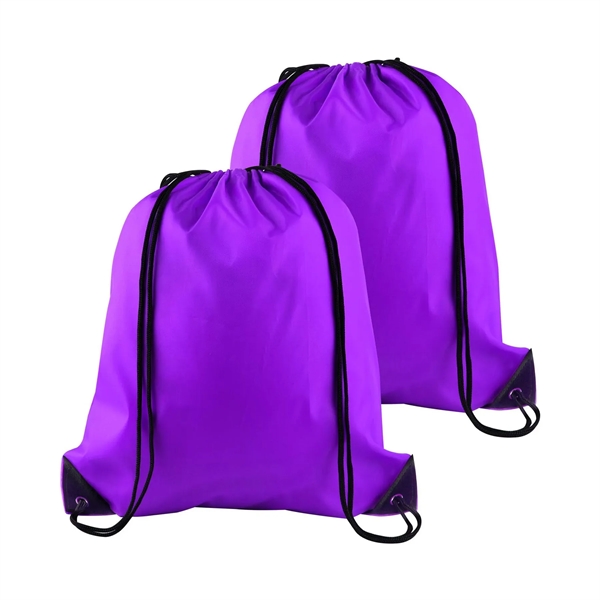 420D Polyester Drawstring Backpack Bag - 420D Polyester Drawstring Backpack Bag - Image 7 of 14