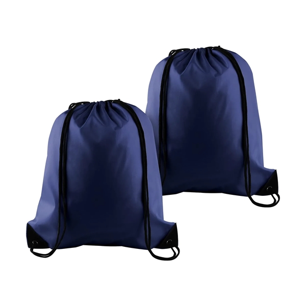 420D Polyester Drawstring Backpack Bag - 420D Polyester Drawstring Backpack Bag - Image 9 of 14