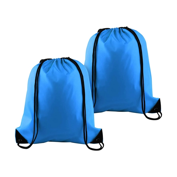 420D Polyester Drawstring Backpack Bag - 420D Polyester Drawstring Backpack Bag - Image 10 of 14
