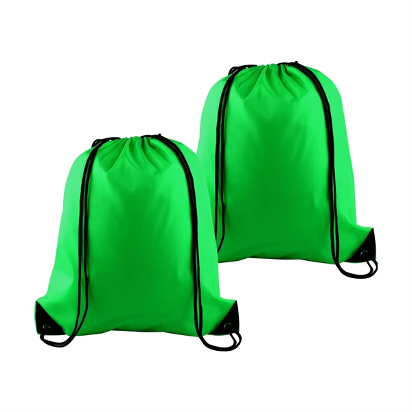 420D Polyester Drawstring Backpack Bag - 420D Polyester Drawstring Backpack Bag - Image 11 of 14