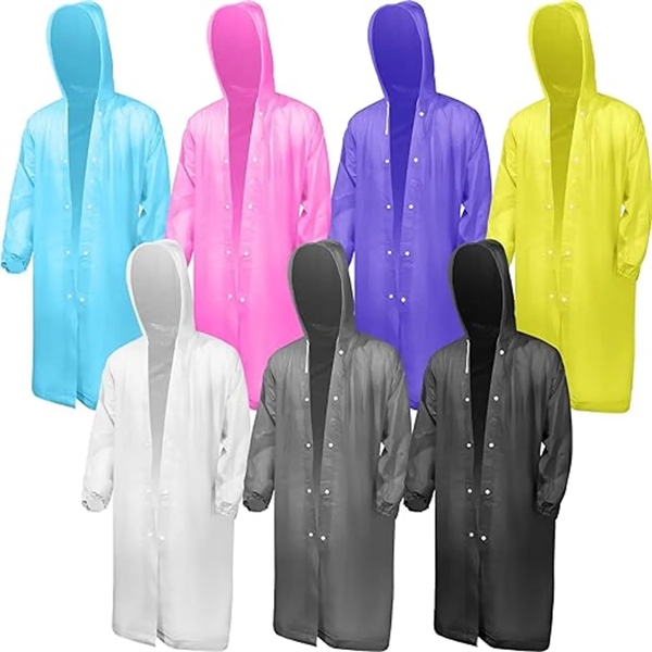 Reusable EVA Raincoat Poncho Rain Jacket - Reusable EVA Raincoat Poncho Rain Jacket - Image 0 of 3