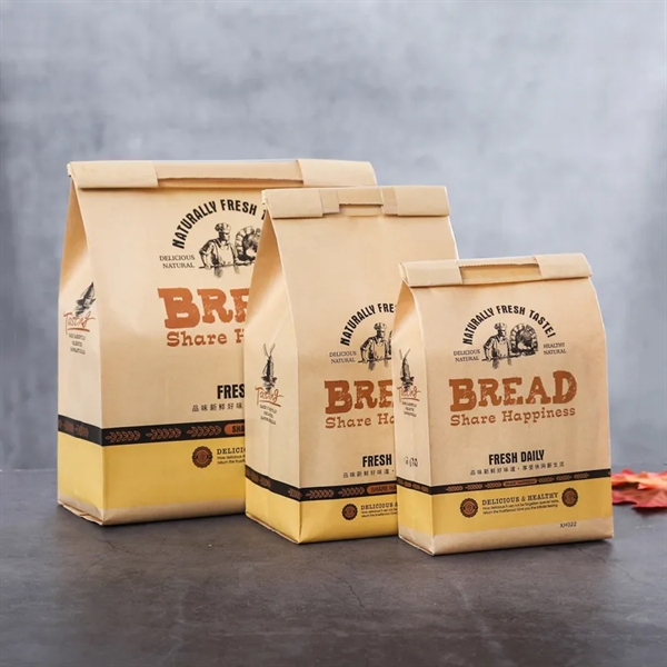 Kraft Paper Bread Loaf Bag - Kraft Paper Bread Loaf Bag - Image 2 of 2