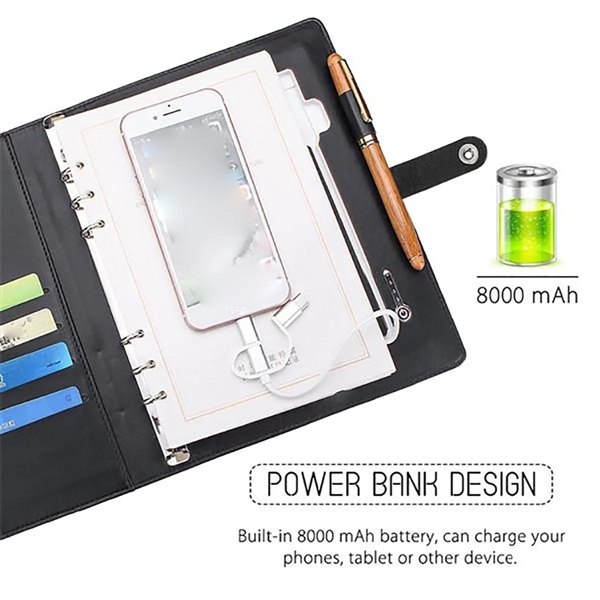 Qi Wireless Charging Notebook With Power Bank - Qi Wireless Charging Notebook With Power Bank - Image 2 of 5