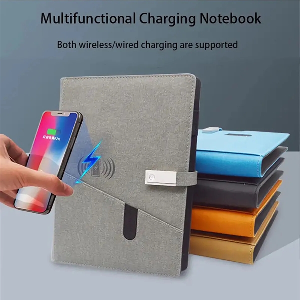Wireless Charging Notebook With Power Bank & U disk - Wireless Charging Notebook With Power Bank & U disk - Image 1 of 5
