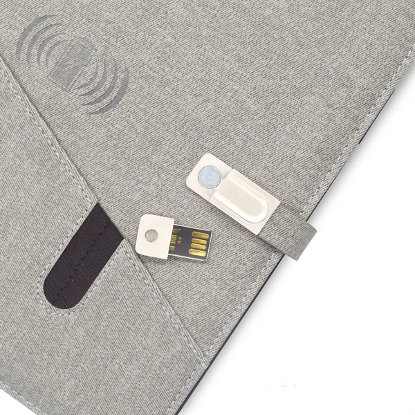 Wireless Charging Notebook With Power Bank & U disk - Wireless Charging Notebook With Power Bank & U disk - Image 3 of 5