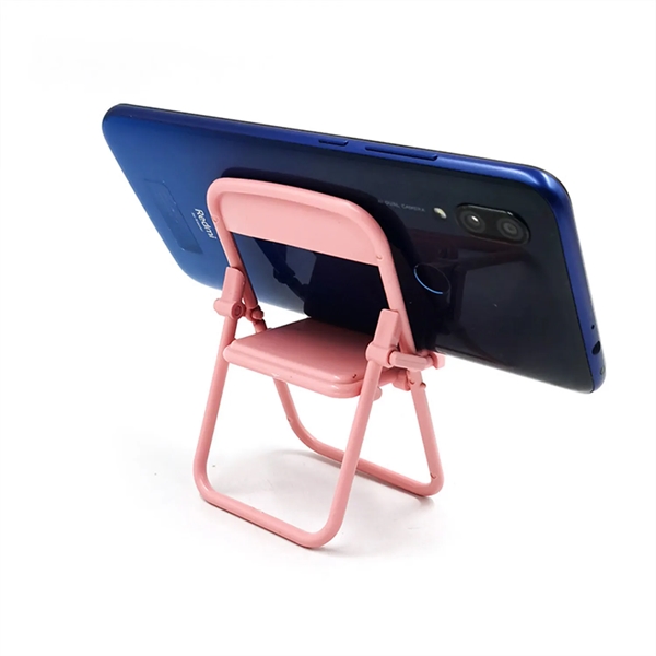 ABS Foldable Mini Chair Cell Phone Stand - ABS Foldable Mini Chair Cell Phone Stand - Image 1 of 6