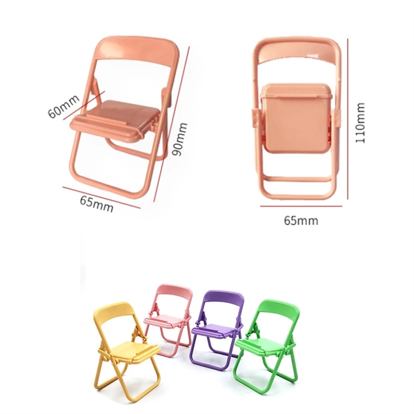 ABS Foldable Mini Chair Cell Phone Stand - ABS Foldable Mini Chair Cell Phone Stand - Image 3 of 6