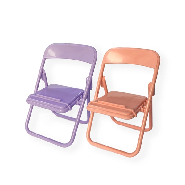 ABS Foldable Mini Chair Cell Phone Stand - ABS Foldable Mini Chair Cell Phone Stand - Image 4 of 6