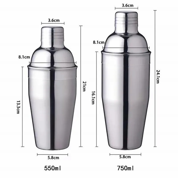 5 PCS Cocktail Shaker Set Stainless Steel - 5 PCS Cocktail Shaker Set Stainless Steel - Image 1 of 3