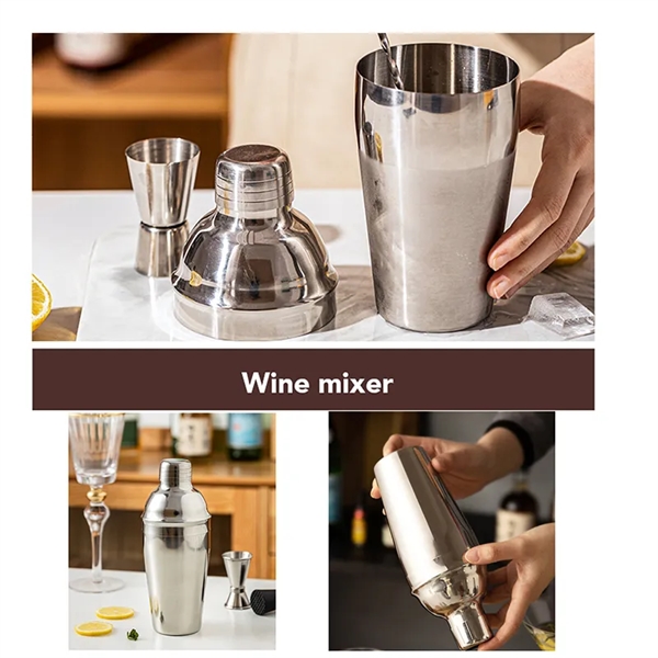 Cocktail Shaker Set Bartender Kit with Stand - Cocktail Shaker Set Bartender Kit with Stand - Image 1 of 3