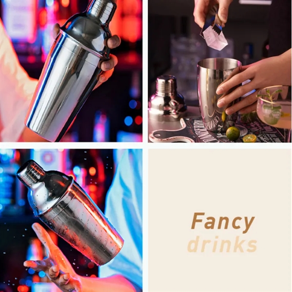 Cocktail Shaker Set Bartender Kit with Stand - Cocktail Shaker Set Bartender Kit with Stand - Image 3 of 3