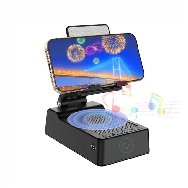 Cell Phone Stand with Wireless Bluetooth Speaker - Cell Phone Stand with Wireless Bluetooth Speaker - Image 0 of 3