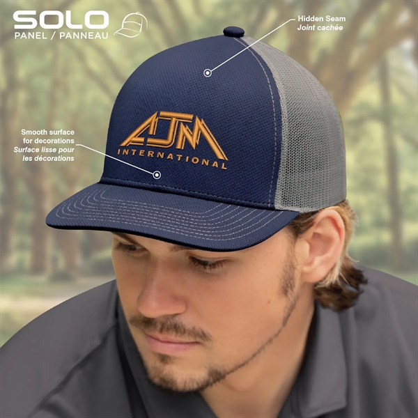 Solo - 5 Panel Constructed Pro-Round (Mesh Back) - Solo - 5 Panel Constructed Pro-Round (Mesh Back) - Image 11 of 16